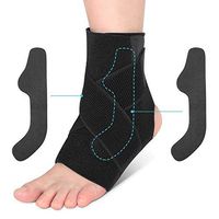 Ankle Support Brace, Adjustable Ankle Brace Breathable Nylon Material Super Elastic Sleeve for Acute Injury Rehabilitation, Effective Relief for Chronic Ankle Pain, Arthritis, Tendonitis, 1 Piece
