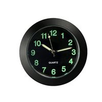 YOMIUP Universal Car Air Vent Electronic Quartz Clock with Noctilucent Glow in The Dark Pointer, Car Interior Decoration (Black)