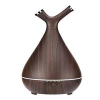 Essential Oil Diffuser, 400ml Wood Grain Ultrasonic Cool Mist Aromatherapy Humidifier Aroma Diffusers with 7 Color LED Lights, Up to 8H Use, Low Water Auto Shut-off for Office Bedroom Living Room