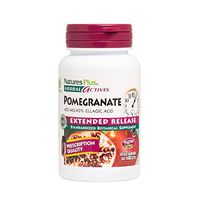 NaturesPlus Herbal Actives Pomegranate, Extended Release - 400 mg, 30 Vegetarian Tablets - Antioxidant & Anti-Inflammatory Supplement - Gluten-Free - 30 Servings