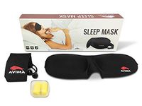 Sleep Mask, Best Premium Quality Light Weight Comfortable Soft Adjustable Strap Sleeping Mask - Perfect for Men Women Children - Sleep Quickly Block Sun Light Migraines Relaxation by AVIMA® (10 Pack)