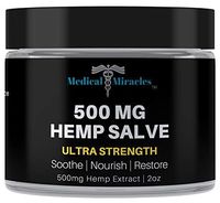 Medical Miracles Hemp 500 Mg Ultra Strength Healing Salve | 100% Natural Cream Relieves Inflammation, Muscle, Joint, Knee, Nerve, Arthritis Aches & Pain | Fast Acting, Maximum Power, Quick Relief