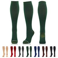 NEWZILL Compression Dress Sock (15-20 mmHg) for Men & Women - Cotton Rich Comfortable Socks - BEST Stockings for Business Casual, Running, Medical, Athletic, Edema, Diabetic (Dark Green, S/M)