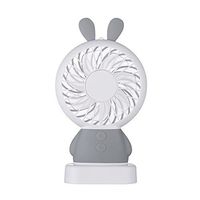Hulorry Portable Fan for Kids, USB Fan Mini Rabbit,Charging Noiseless Handhold Fan with Colorful Led Night Light,2-Speed Adjustable Rechargeable USB Portable Fans for Multipurpose