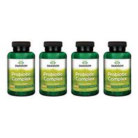 Swanson Probiotic Complex 4.2 Billion CFU 5-Strain Digestive Health Fat Metabolism Satiety Prebiotic FOS Complex Supplement 120 Veggie DRcaps (4 Pack)