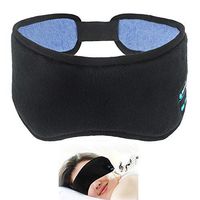 HZYWL 2 Pieces Sleep Headphones Bluetooth Eye Mask, 5.0 Stereo Music Soft Warm Sleeping Rest Eye Mask Shading Decompression to Tired Eyeshade