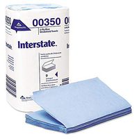 Interstate 00350 Two-Ply Singlefold Auto Care Wipers, 9 1/2 X 10 1/2, 250/pack, 9 Packs/carton