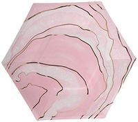 Creative Converting 340166 Rosé All Day Geode Paper Plates, 8", Pink