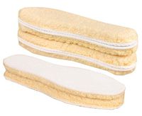 3 Pairs Insoles Men's Premium Thick Wool Fluffy Fleece Inserts Cozy & Fluffy,A13