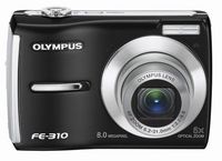 Olympus FE-310 8MP Digital Camera with 5x Optical Zoom (Black)