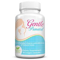 Gentle Prenatal Vitamins with Natural Folate (Methylfolate - MTHFR Safe), Low Nausea Formula, MTHFR Safe from Maternal Balance