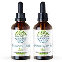 Pleurisy Root B120(2pcs) Alcohol-Free Herbal Extract, Super-Concentrated Tincture, Organic Pleurisy Root (Asclepius tuberosa) (2x4 fl oz)