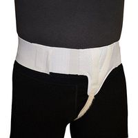 Left Side Hernia Support Truss Belt with Compression Pads (2XL)