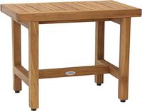 AquaTeak Patented 24" Spa Lotus Teak Shower Bench