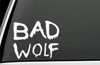 Doctor Who Bad Wolf (White) Decal Sticker Car Home Laptop Dye-cut By Boston Deals USA