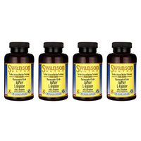 Swanson Amino Acid Ajipure L-Arginine (Pharmaceutical Grade) with Ornithine 90 Veg Capsules (4 Pack)