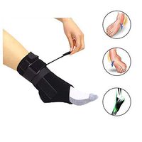 Ankle Foot Orthosis Brace Plantar Fasciitis Treatment Night Splint Rehabilitation Support Foot Drop Dorsiflexion Sprained Adjustable Hemiplegia Stroke Stabilizer Braces （L）