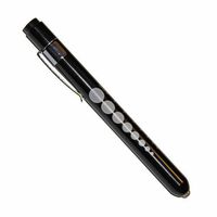 Professional Medical Diagnostic Penlight with Pupil Gauge Different Colors with 2 AAA Batteries by Vilmark (Black)