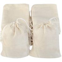 Cotton Drawstring Bags, Reusable Muslin Bag Natural Cotton Bags with Drawstring Produce Bags Bulk Gift Bag Jewelry Pouch for Party Wedding Home Storage, Natural Color (4 x 3 inches)