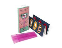 Party Straws, 24 Fun Party Straws with Pop Out Mouths - Luckies of London