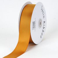BBCrafts Old Gold Satin Ribbon Single Face 7/8 inch 100 Yards