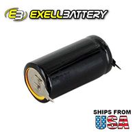 3V Lithium PLC Computer Backup Battery EBPLC-232 Replaces BR2/3AE5SP SANYO: CR17335, CR17335SE, CR17335-SE, CR17335 SE, PANASONIC: BR-2/3A, BR2/3A, BR 2/3A