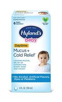 Baby Cold Medicine, Infant Cold and Cough Medicine, Decongestant, Hyland's Baby Mucus and Cold Relief, 4 Fluid Ounce
