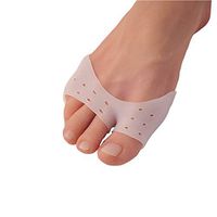 MYDETOE 5 Pairs Multifunctional Silica Gel Soccer or Ballet Tiptoe Sleeve Forefoot Pad Hallux Valgus Correction Sock Toe Separators Feet Care