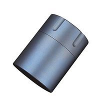 FIRMMTL Small Pill Organizer - Titanium Airtight Waterproof Daily Pill Capsule Container Medicine Bottle Dry Box for Travel Outdoor Survival (Blue)