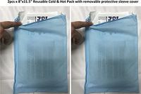 Therapist's Choice® Reusable Cold & Hot Pack Large 8"x11.5" with Removable Protective Sleeve Cover (2)