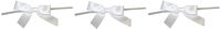 Reliant Ribbon Satin Twist Tie Small Bows, 5/8 Inch X 100 Pieces, White (Тhrее Pаck)