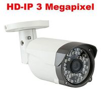 GW Security 3 Megapixel 2048 x 1536P HD IP PoE Power Over Ethernet Onvif Weatherproof Network Bullet Security Camera