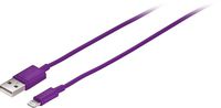3' USB Type A-to-Lightning Charge-and-Sync Cable - Purple