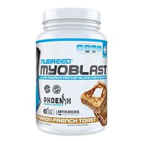 Nubreed MYOBLAST Cinnamon French Toast | Ultra Premium Protein Full Disclosure Blend - Low Carb, Low Calorie, Non-GMO, Gluten Free, No Added Sugar. Great for Weight Loss & Bodybuilding | 27sv
