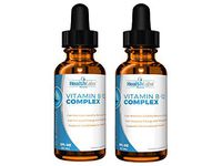 Extra-Strength, Fast-Acting Liquid B12 Drops – Naturally Boost Energy and Brain Function (Pack of 2)