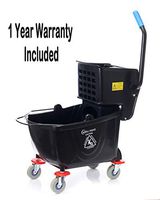 Simpli-Magic 79200 Mop Bucket with Wringer, Black
