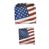 American Flag Paper Plates & Napkin Set for 14