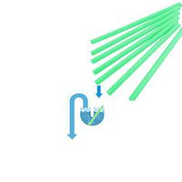 AOCKS Magic Clean Sticks 24pcs/Set Keeps Drains &Pipes Clear Professional Tool and Odor Free As Seen On TV (Green)