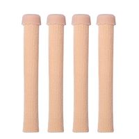 Softior 4 Pack—23” Fabric Sleeve Toe Protector Tubes with Gel Lining for Hammertoe Corn Blister
