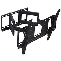 Iusun TV Wall Mount Bracket for 32''-65'' LED LCD Plasma TVs Full Motion Swivel Articulating Extension StudsHeavy Duty Steel Construction 110LBS Loading VESA75x75-600x400mm- Ship From USA (Black)