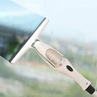 Weite Electric Automatic Water Absorbing Glass Brush Cleaner with Telescopic Rod, High-Rise Window Scraping Brushes Household Windows Mirrors Cleaning Toolsold Windows Mirrors Cleaning Tools (White)
