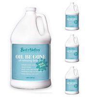 Oil Be Gone Liquid Laundry Detergent & Massage Sheet Oil Stain Remover - 4 Gallon Case