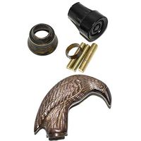 Eve.Store Antique StyleFalcon Brass Handle Walking Stick