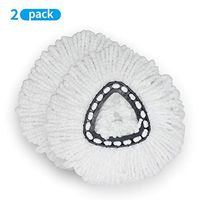 2 Pcs 360° EasyWring Spin Mop Refill Compatible with Universal Most of The Spin Mop