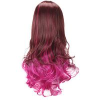 Meidexian888 Cosplay Long Curly Synthetic Wig,Wavy Long Curly Synthetic Wig Cosplay Fashion Sexy Women Wigs Hair Extensions (C)
