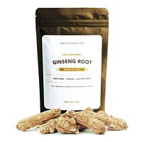 SB Organics Ginseng - Wisconsin Farmed Ginseng Root - Vegan, Non-GMO, Gluten Free Herb - Long Root - 4 oz.