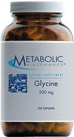 Metabolic Maintenance Glycine - Pure 500 Milligrams Amino Acid Sleep + Detox Support (250 Capsules)