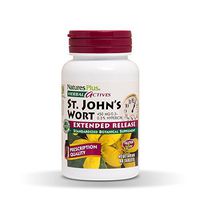 NaturesPlus Herbal Actives St John's Wort, Extended Release - 450 mg, 60 Vegan Tablets - Natural Mood Enhancer Supplement - Vegetarian, Gluten-Free - 60 Servings