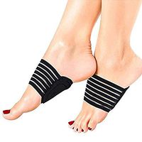 Extra Thick Cushioned Compression Arch Support with More Padded Comfort for Plantar Fasciitis, Fallen Arches, Heel Spurs, Flat Feet and Achy Foot Pain