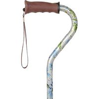 Heavenly Gardens Adjustable Offset Walking Cane with Comfort Gel Grip